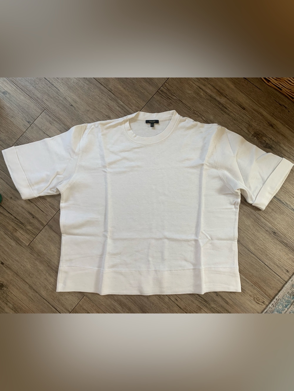 Massimo Dutti (ITA) Short Sleeve Crewneck Top